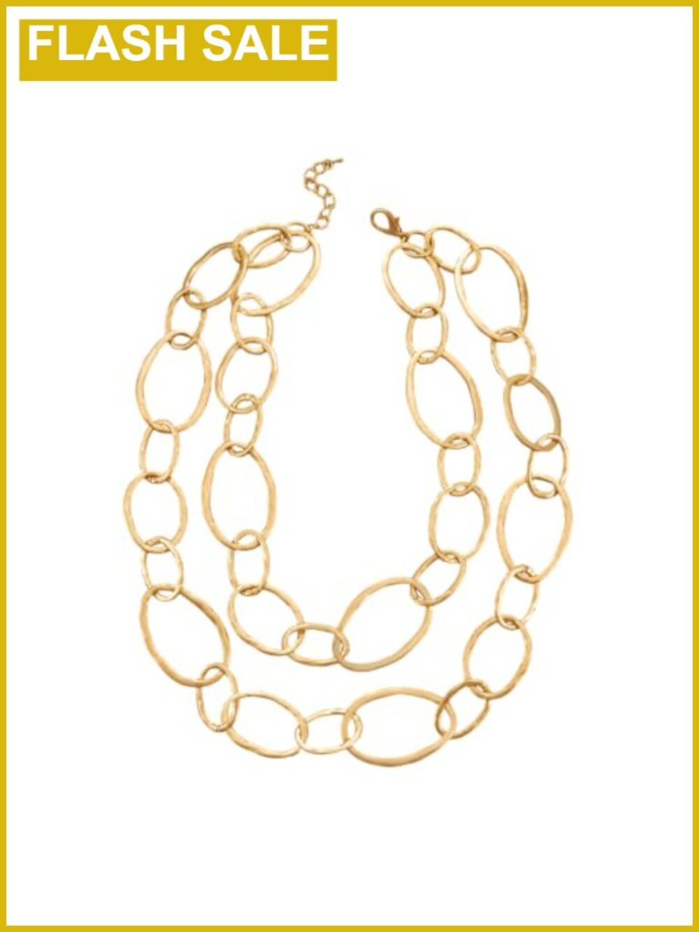 Matte Gold Statement Necklace for Women Chunky Boho Vintage Pendant